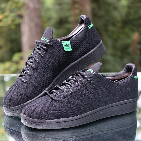 Adidas Pharrell Williams Primeknit Black Men’s Size 9 - Picture 4 of 11